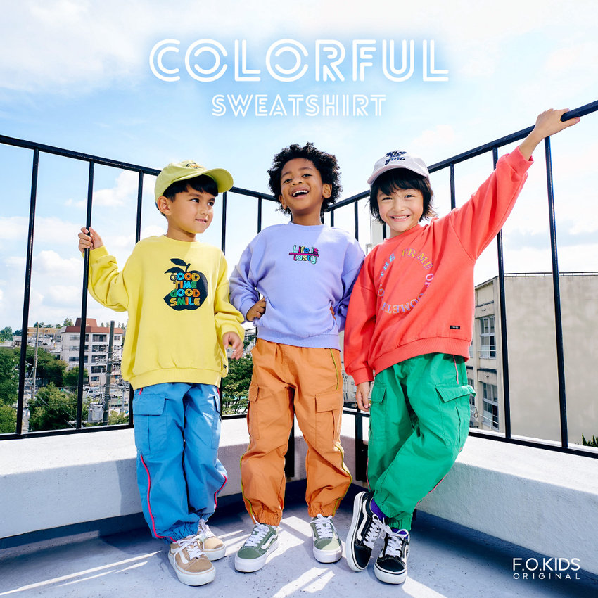 FOKIDS：カラフルトレーナー