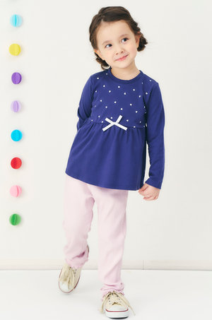 aprés les cours：ペプラム長袖Tシャツ｜7days Style