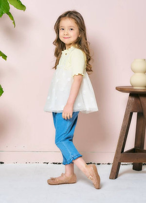 aprés les cours：チュールＴシャツ(YE)