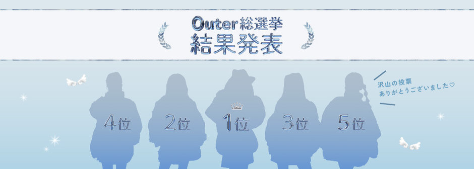 algy：アウター総選挙👑結果発表🎉