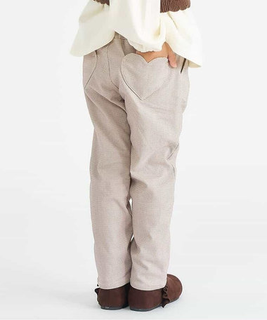 裏起毛ハートポケットきゅんパンツ 10分丈